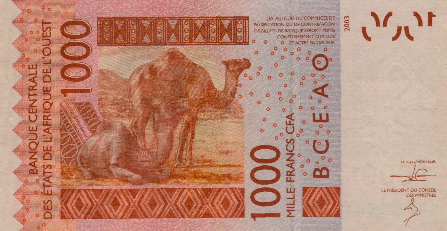 Mali (W.A.S) 1000 2003 UNC- P-415D/a